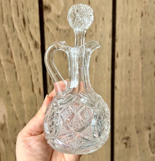 Vintage Cut Glass Cruet