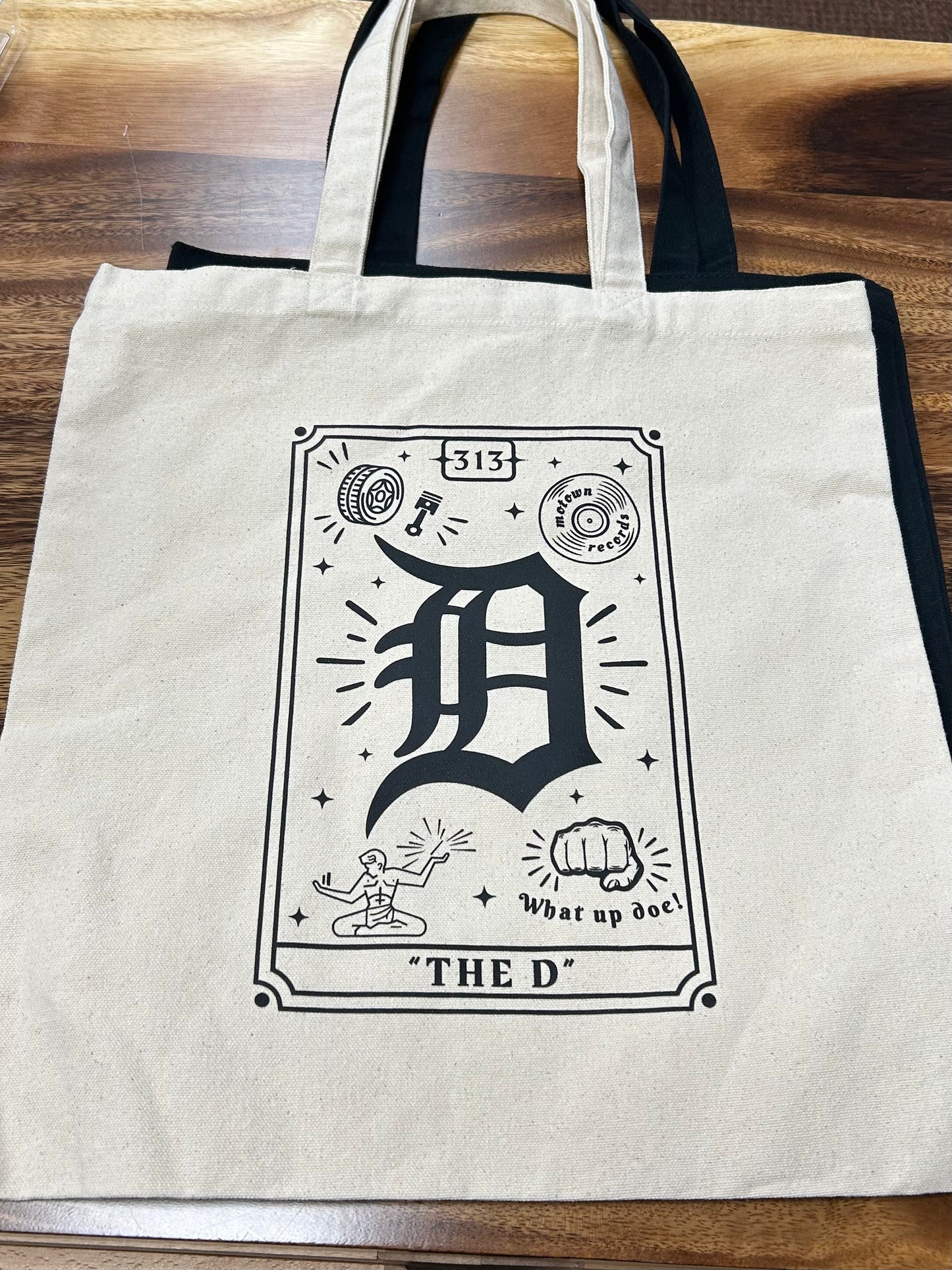 “The D” Tarot Card Tote Bag