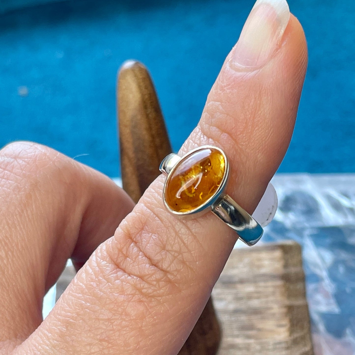 Amber Ring Size 7