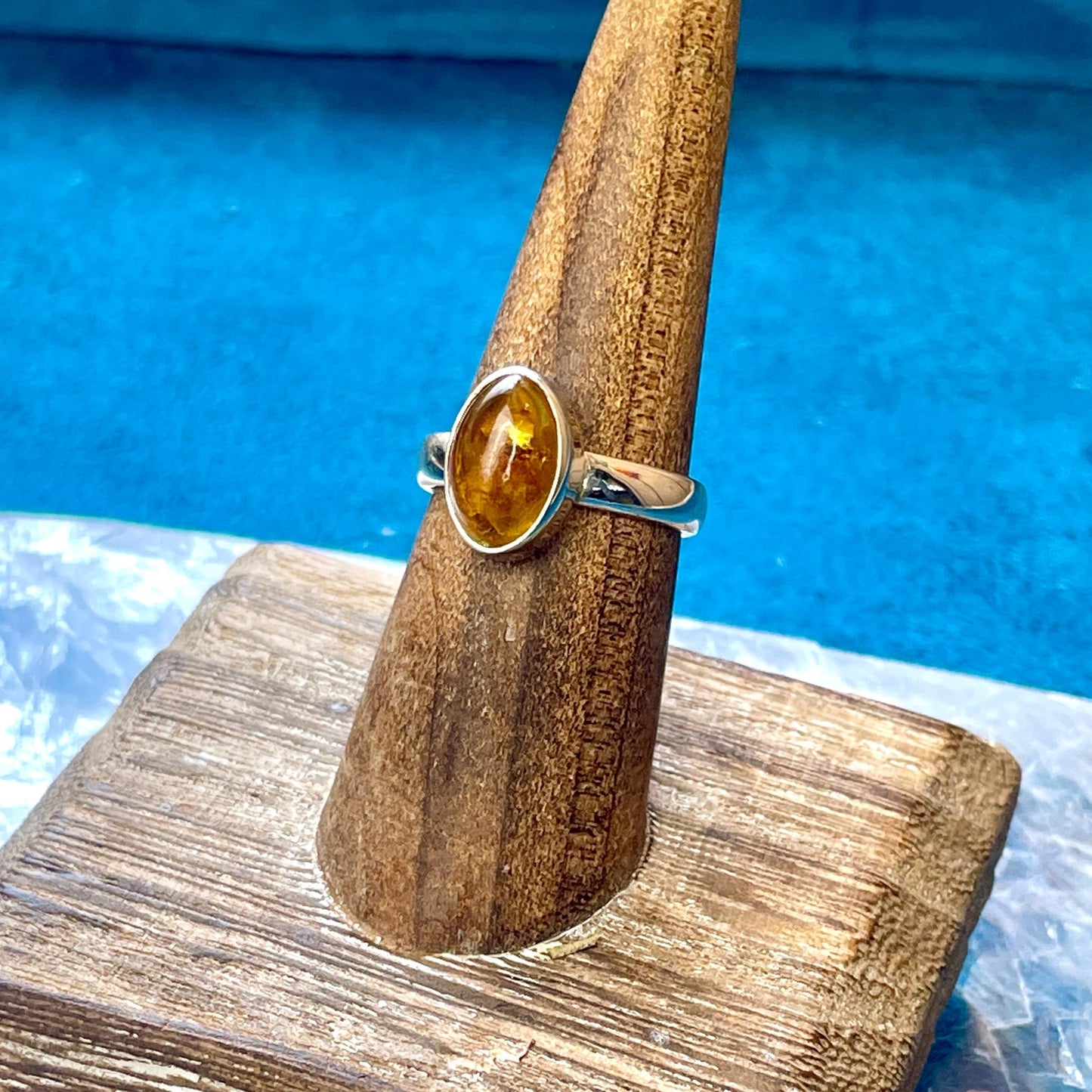 Amber Ring Size 7