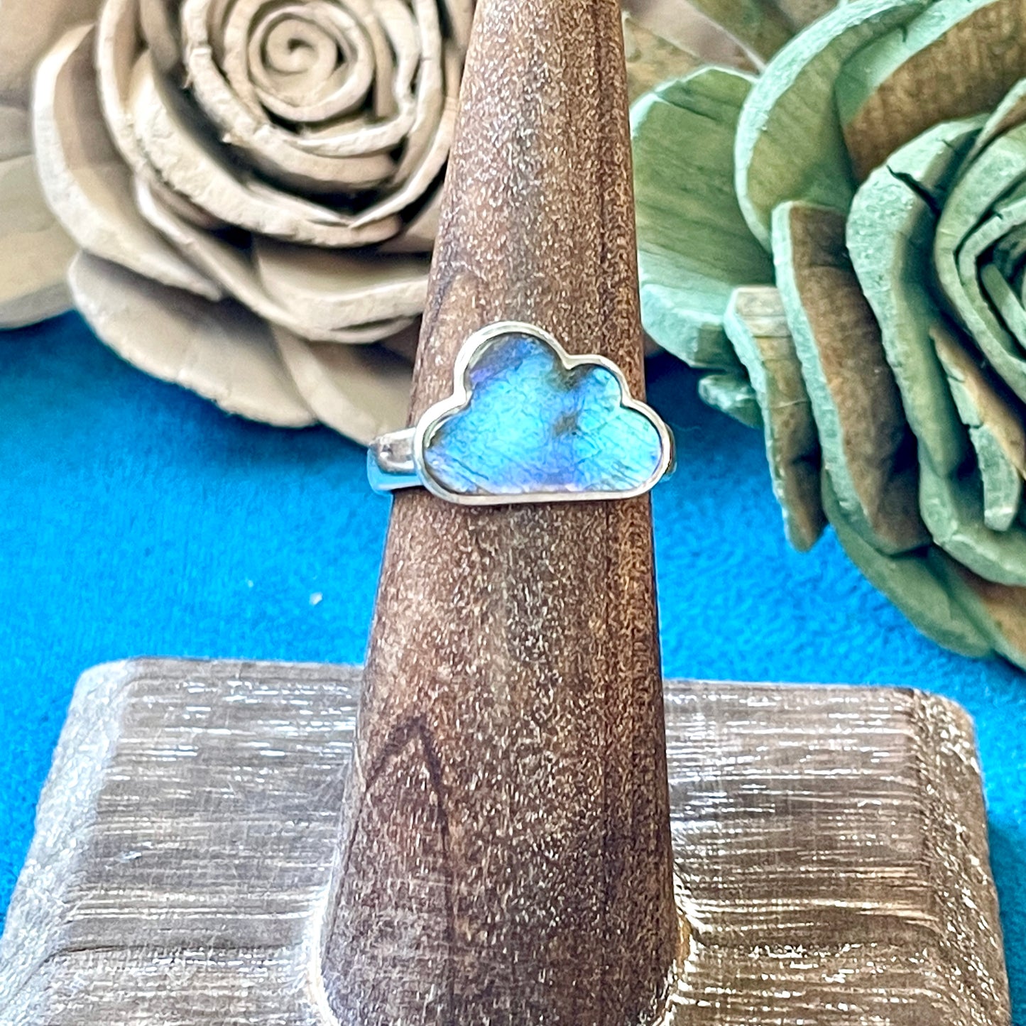 Labradorite Cloud Ring size 6