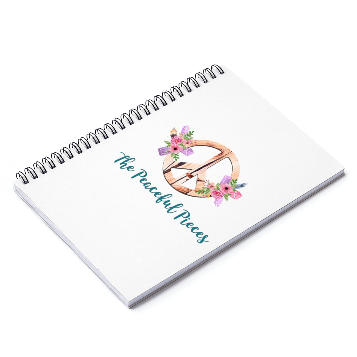 Peaceful Pieces Spiral Notebook - Ruled Line