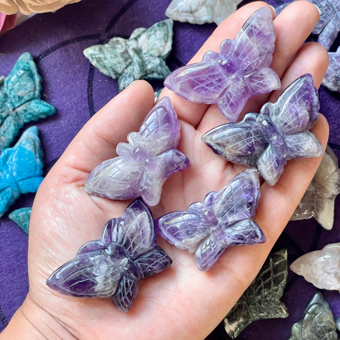 Small Butterfly Carving (Choose Stone)