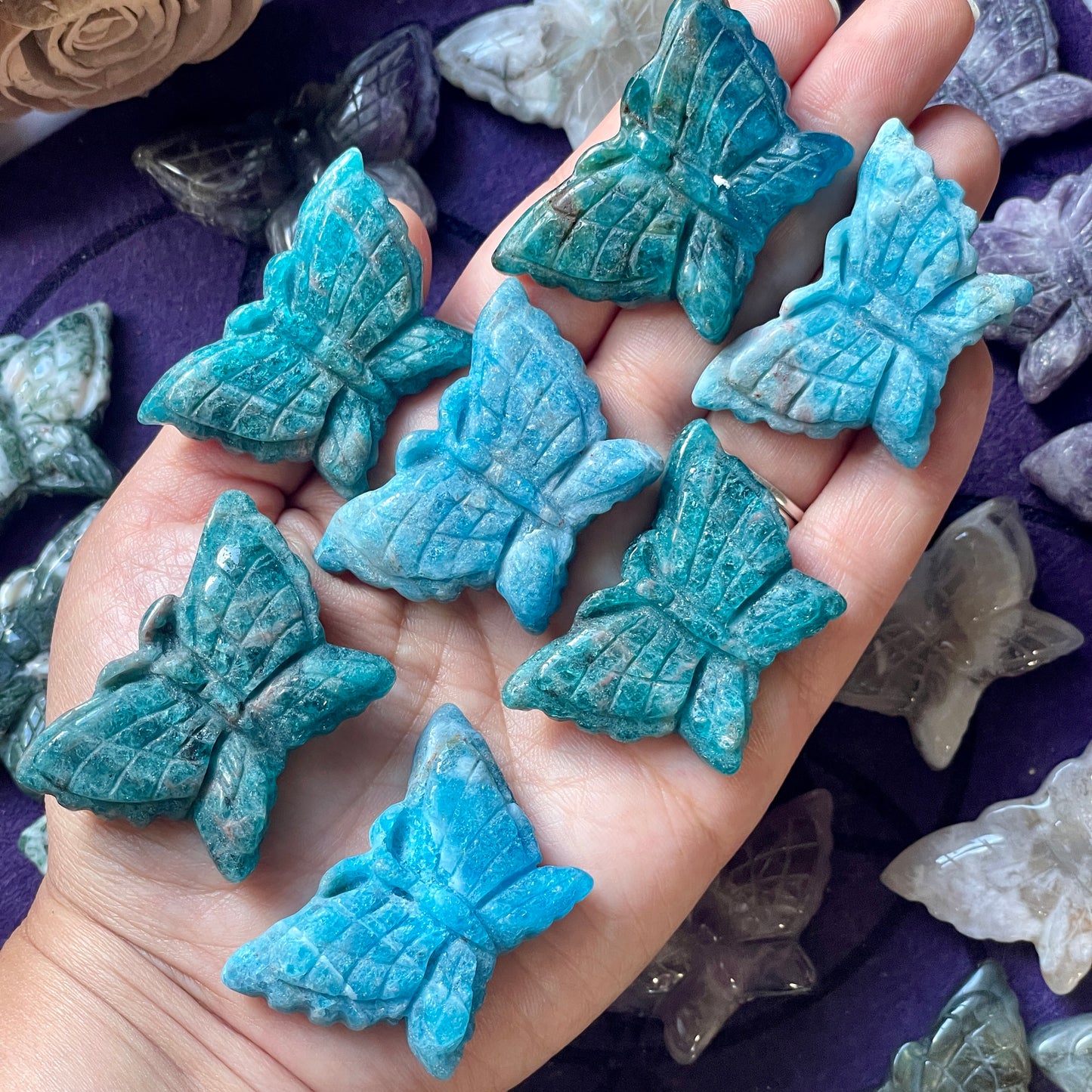 Small Butterfly Carving (Choose Stone)