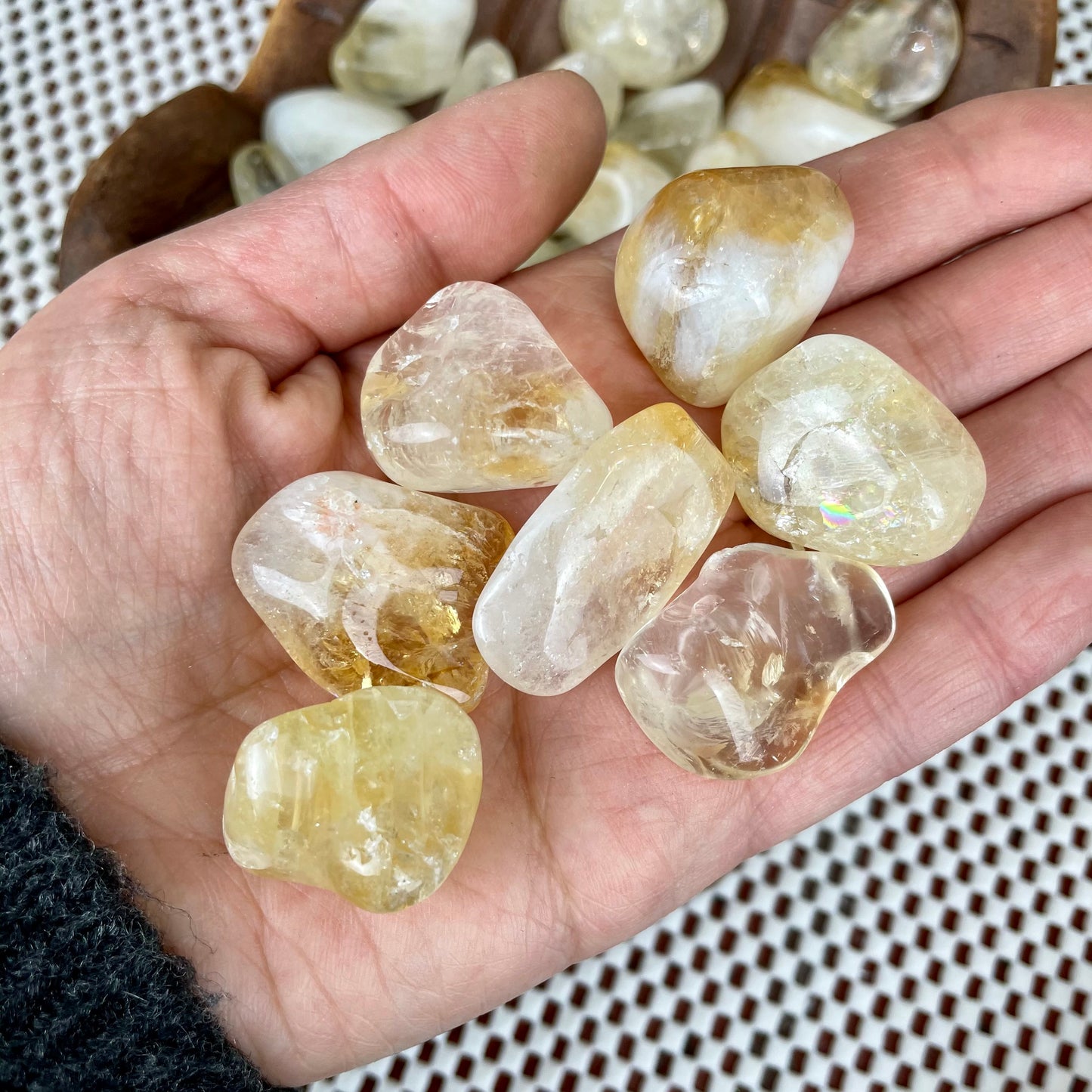 Citrine (Heated Amethyst) Tumbled Stone