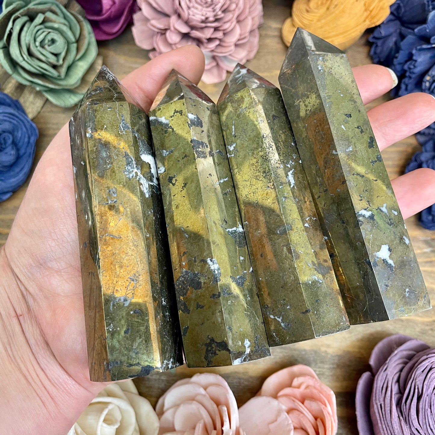 Polished Pyrite Tower