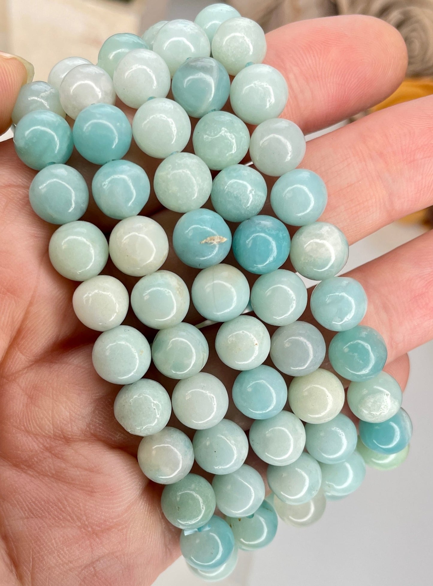 Amazonite 8mm Beaded bracelet