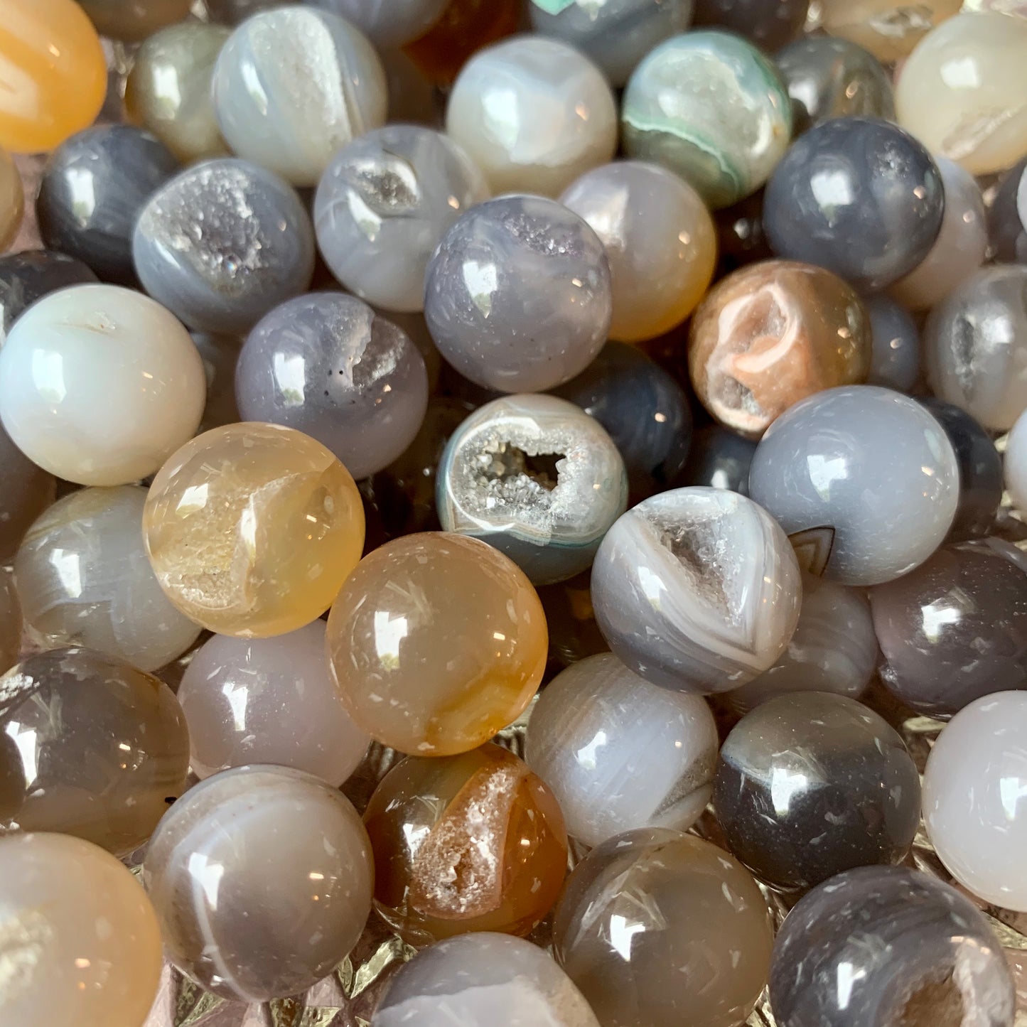 Agate Druzy Mini Sphere