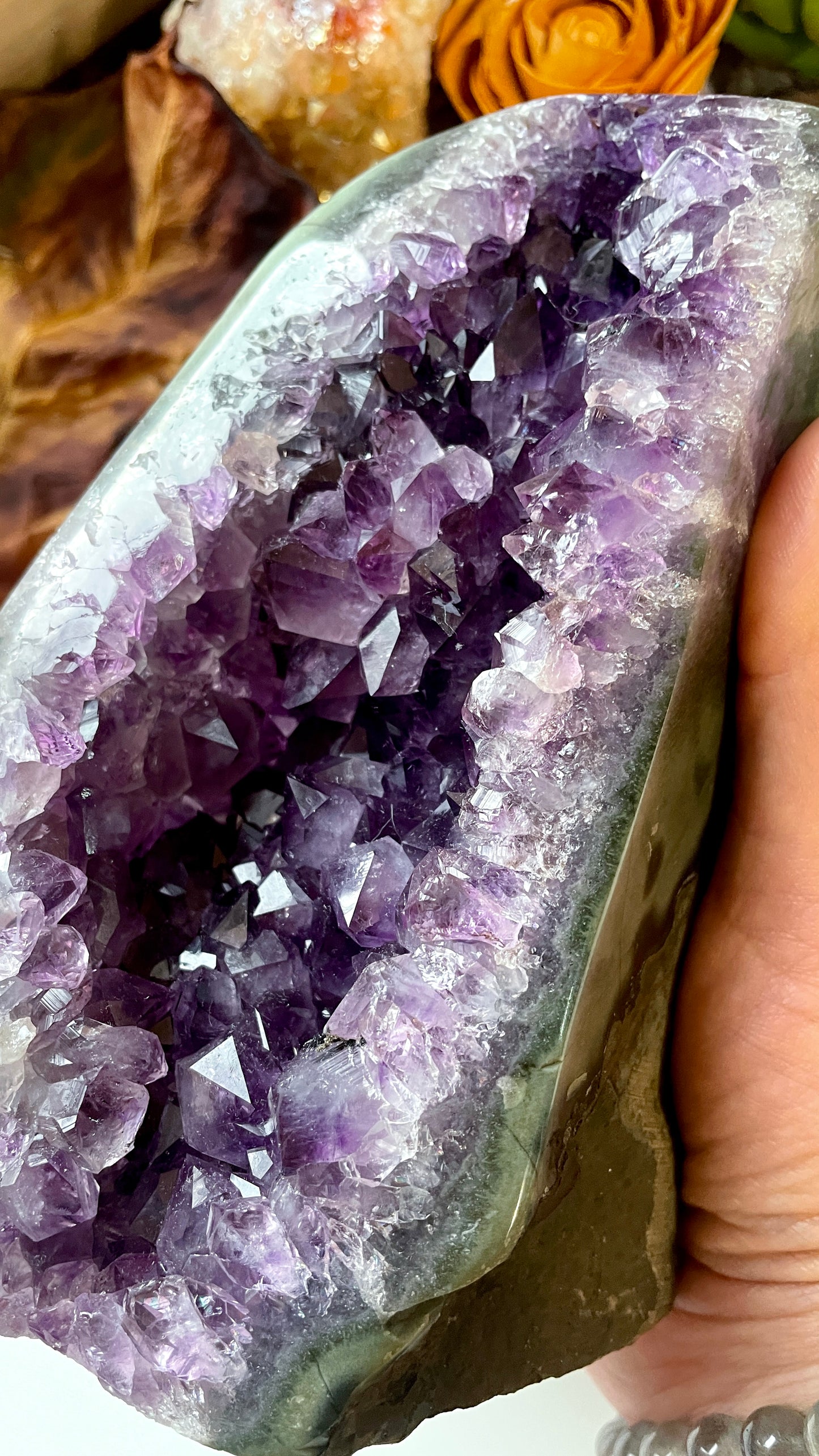 Dark Purple Amethyst Geode 3.4 lb