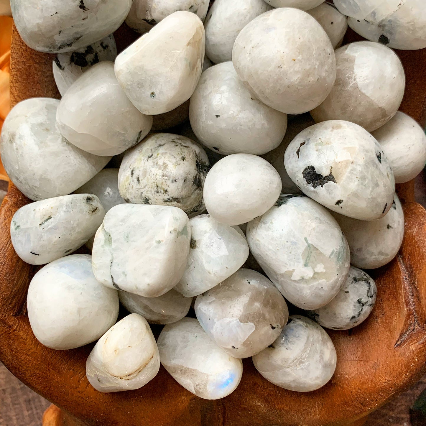 Rainbow Moonstone Tumbled Stone