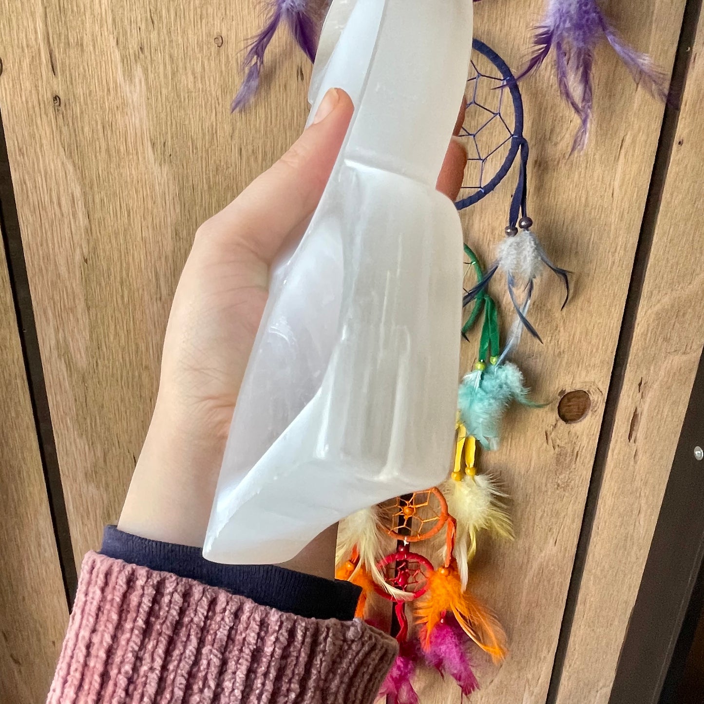 Selenite Triple Moon Bowl