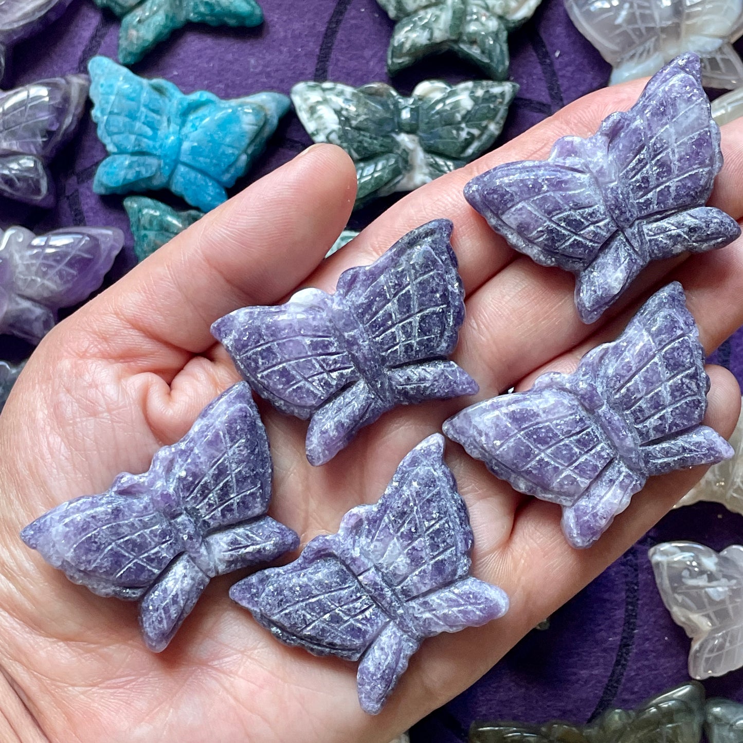 Small Butterfly Carving (Choose Stone)