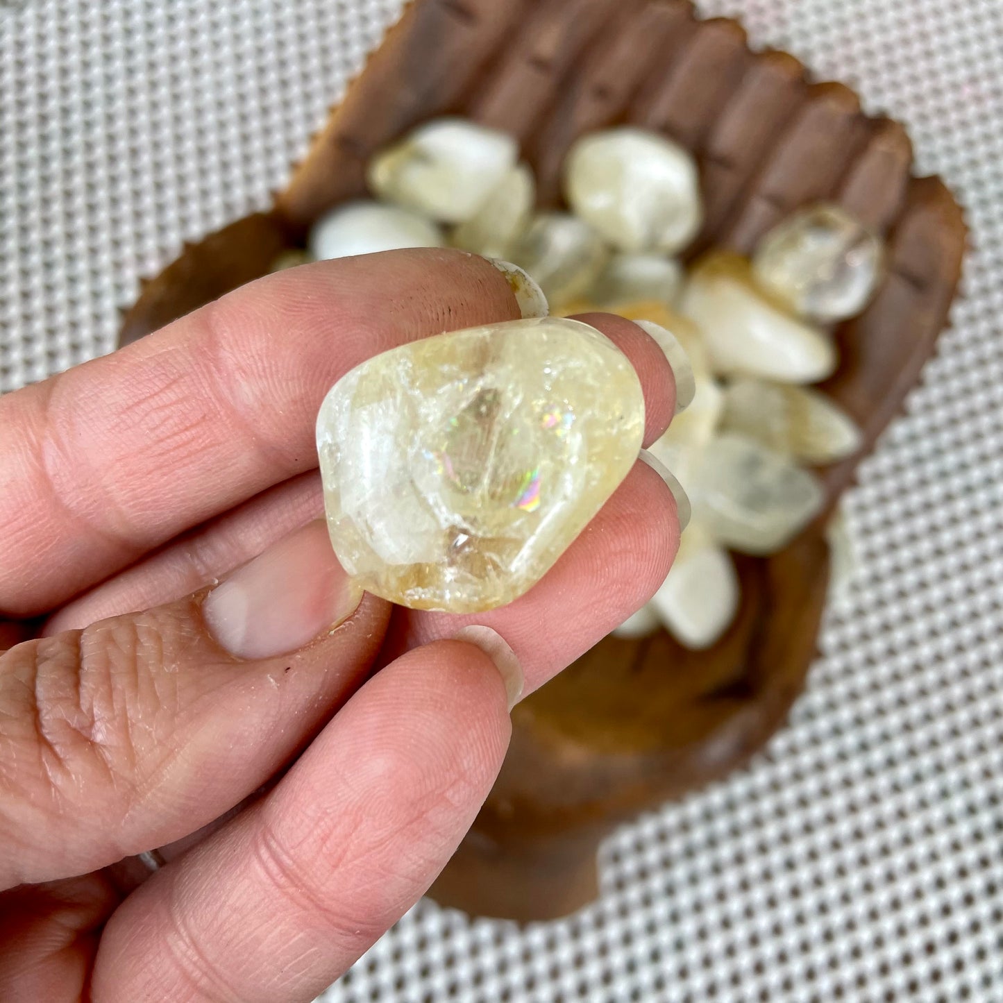 Citrine (Heated Amethyst) Tumbled Stone
