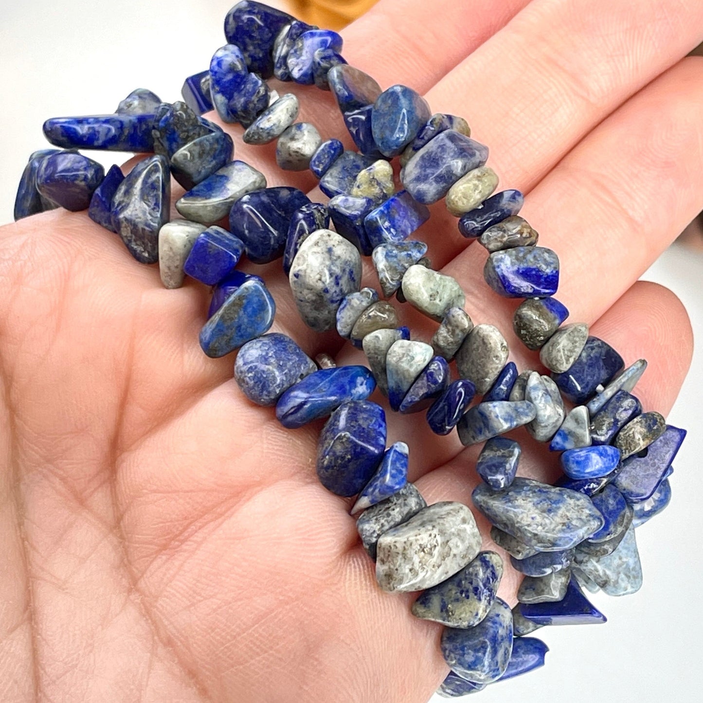 Lapis Lazuli Chip Bead Bracelet