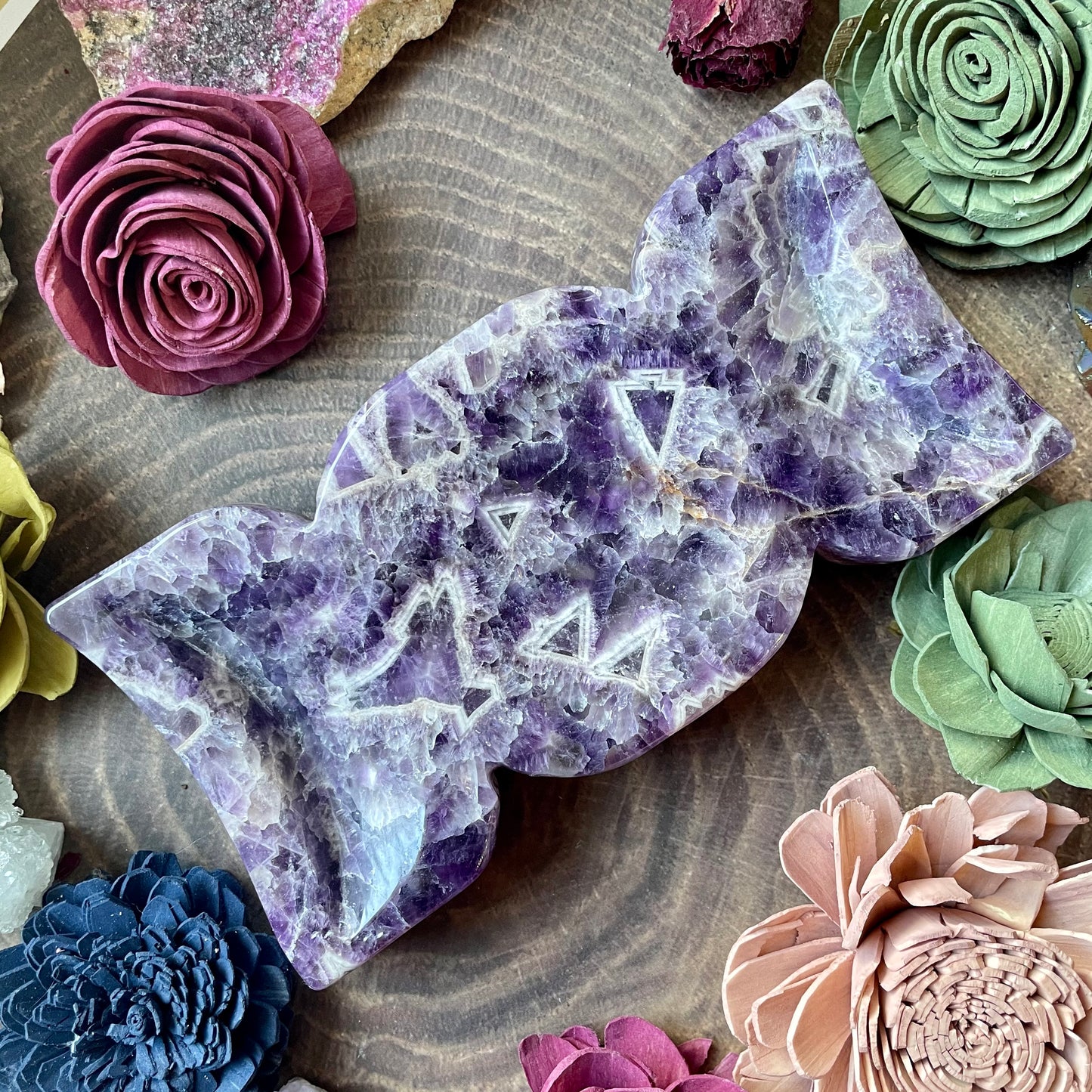Amethyst Triple Moon Bowl