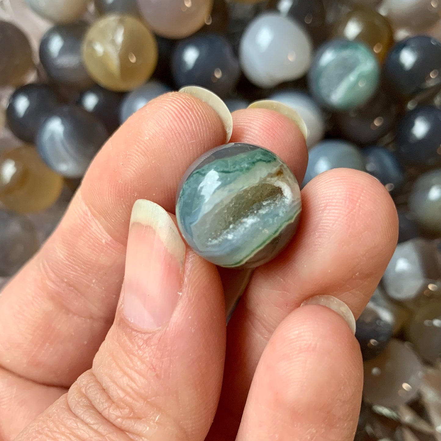 Agate Druzy Mini Sphere