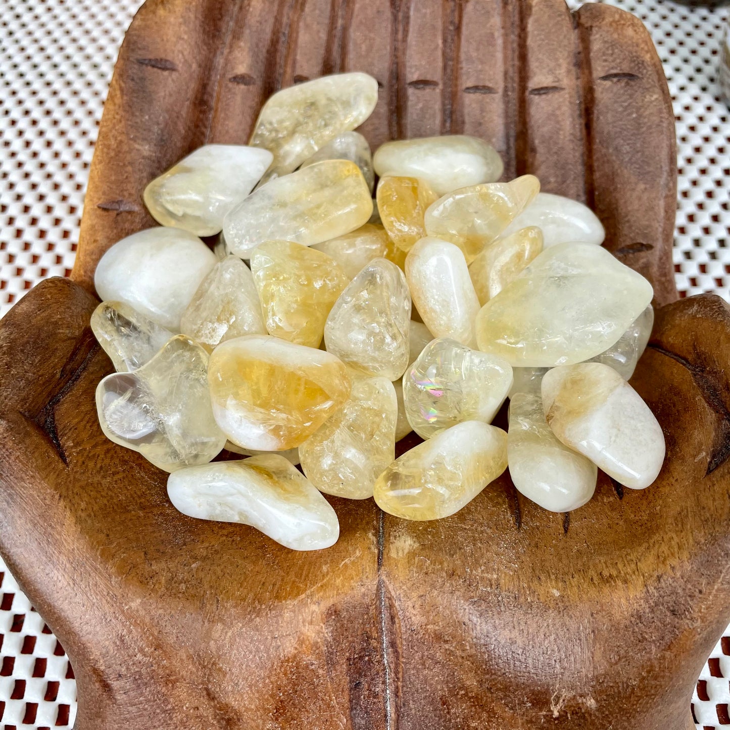 Citrine (Heated Amethyst) Tumbled Stone