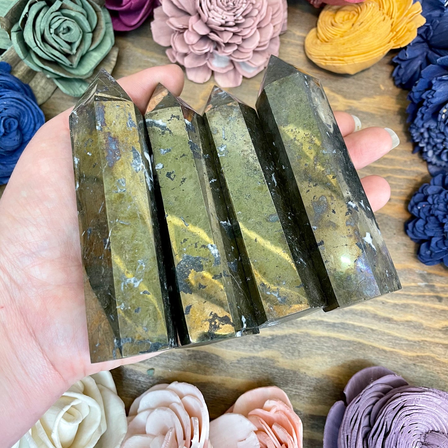 Polished Pyrite Tower