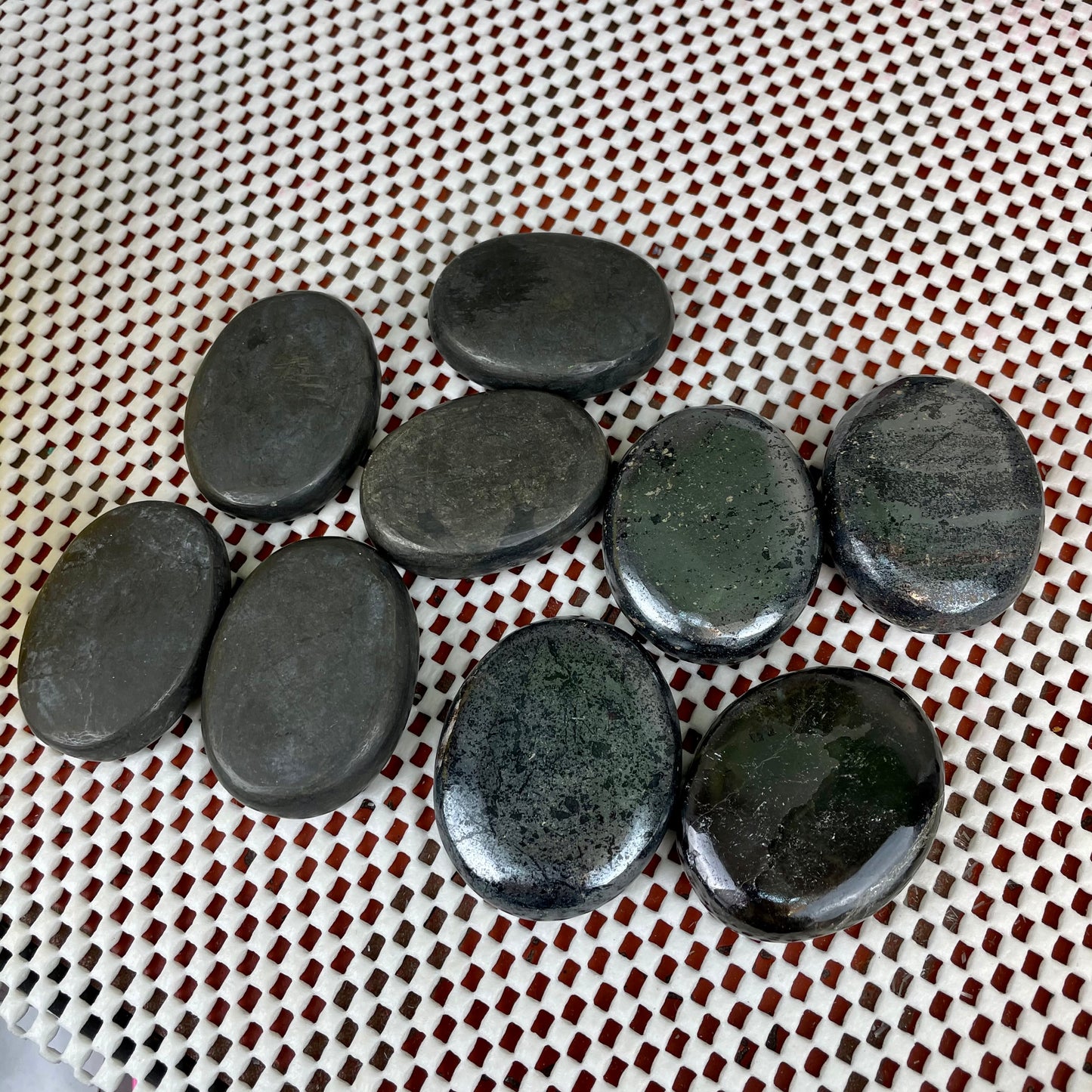 Hematite Palm Stone