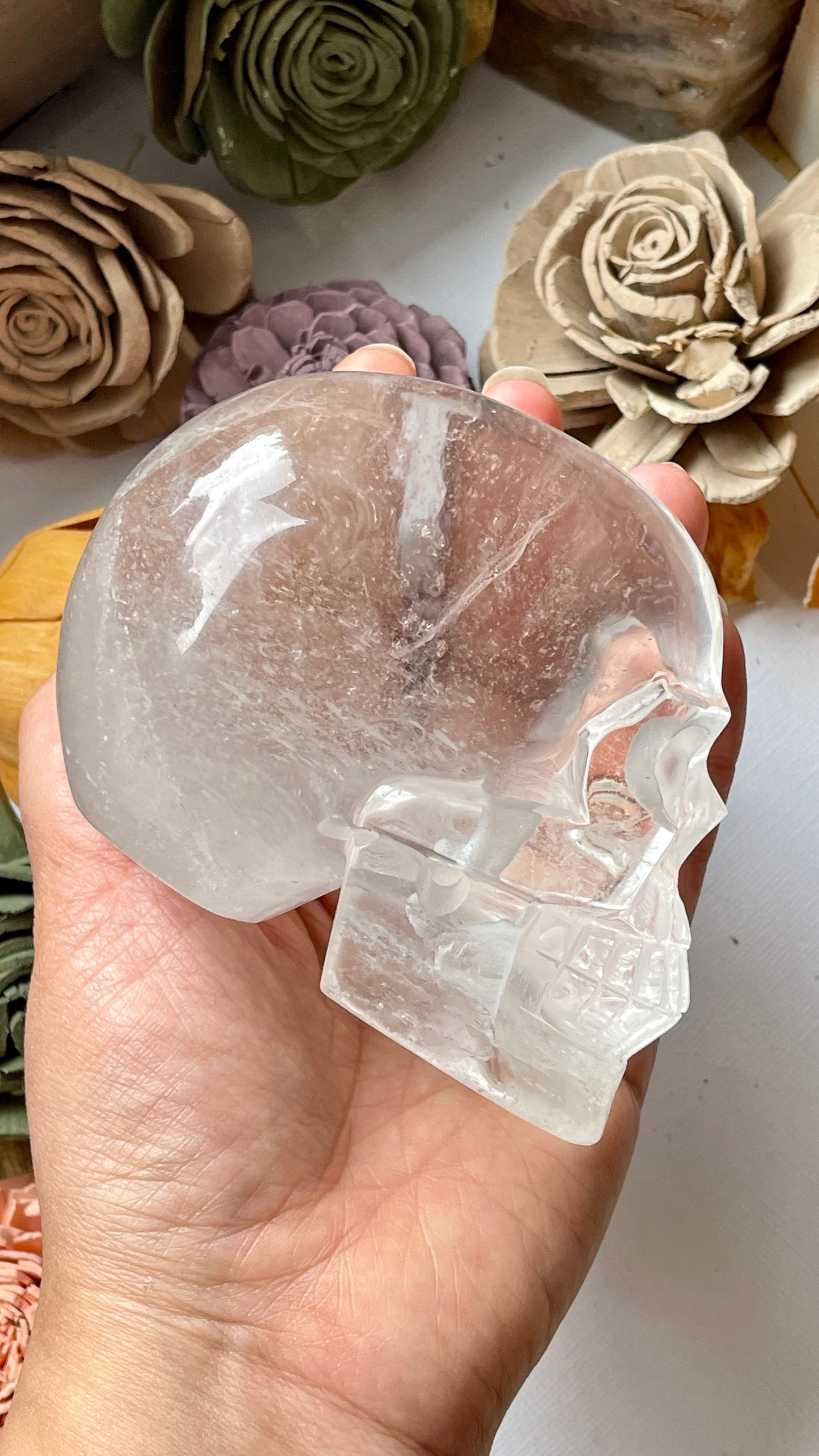 Large Clear Quartz Skull (1.7 Lb)