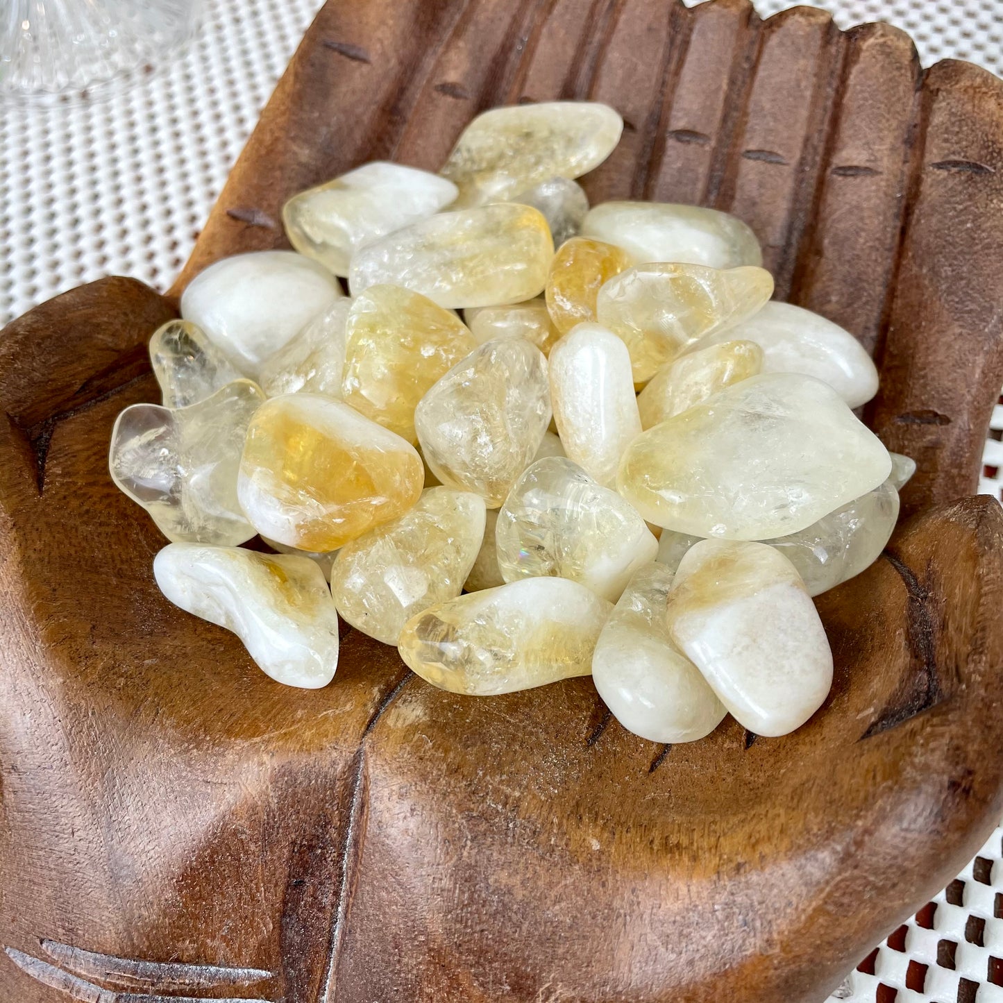 Citrine (Heated Amethyst) Tumbled Stone
