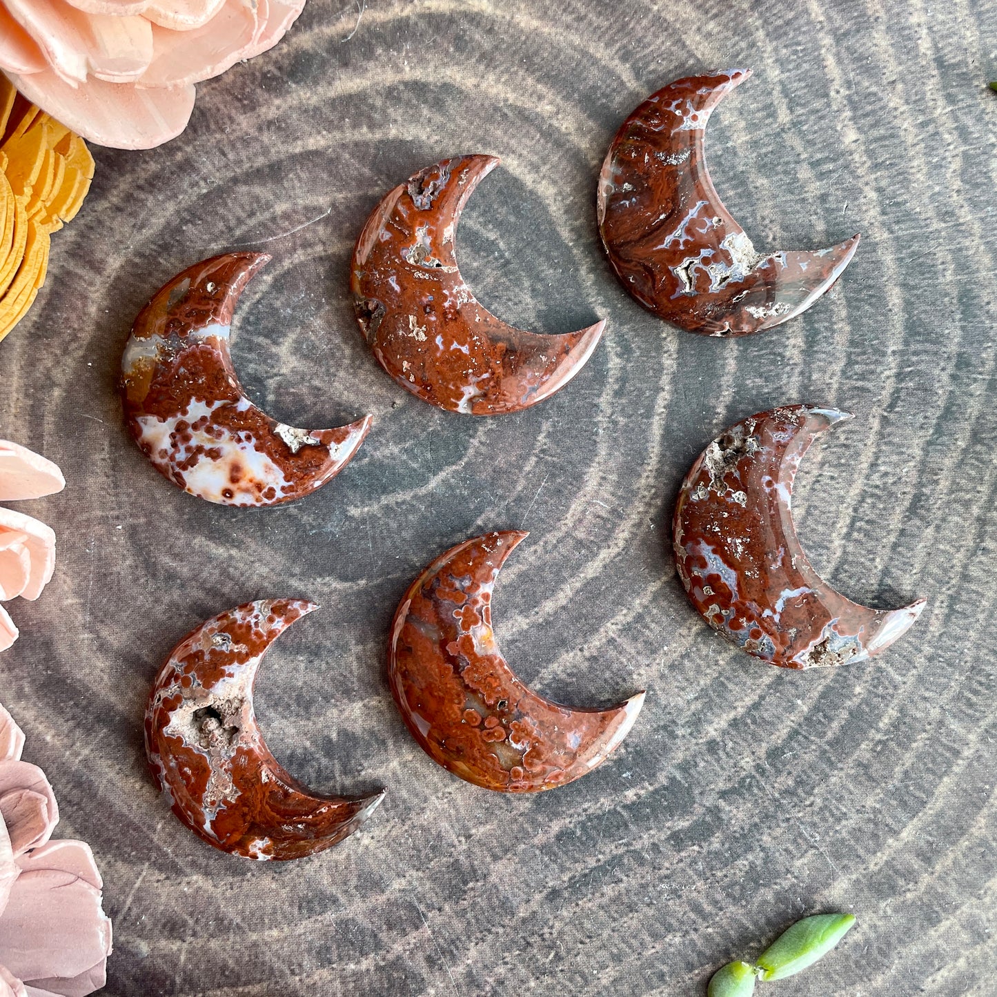 Ocean Jasper Moon Cabochon