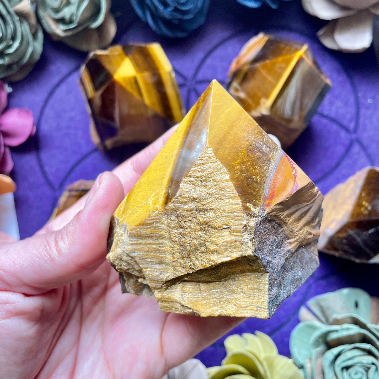 Tiger’s Eye Half Polished Point