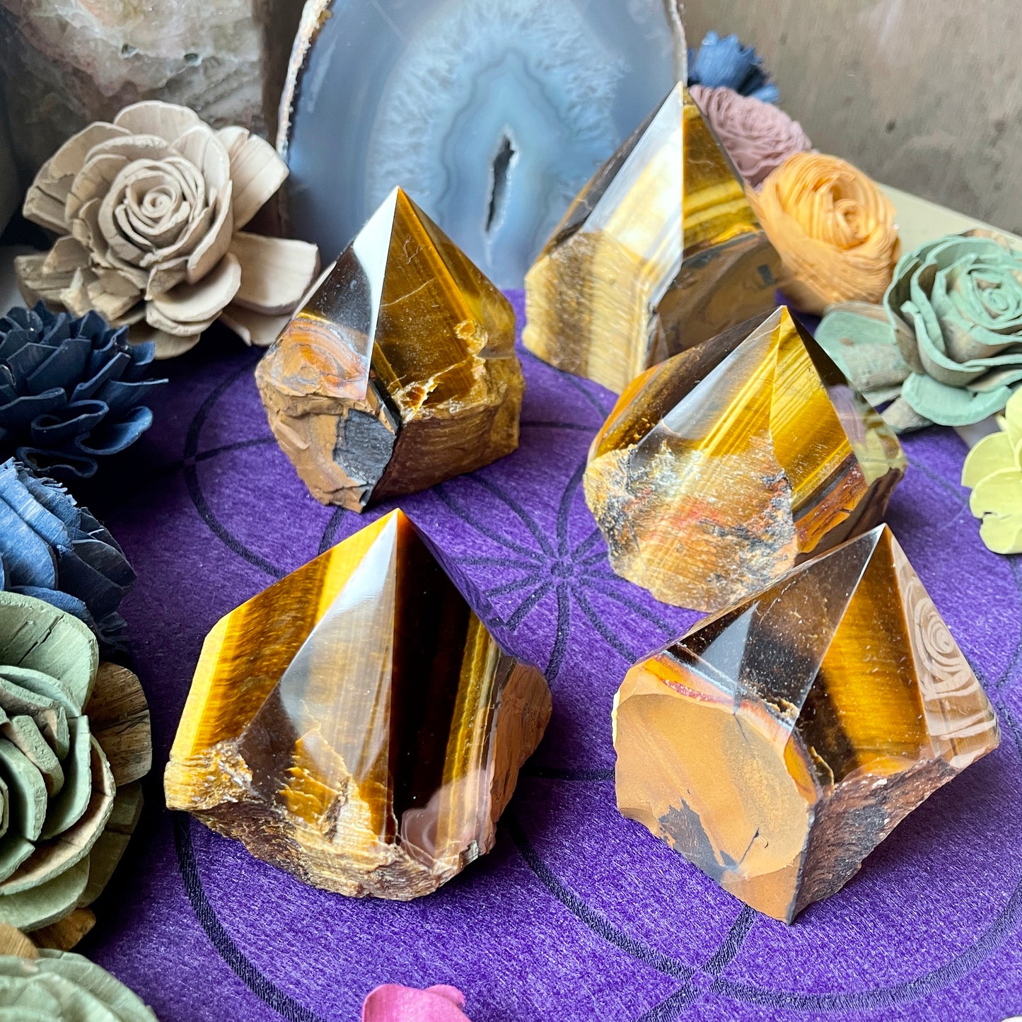 Tiger’s Eye Half Polished Point