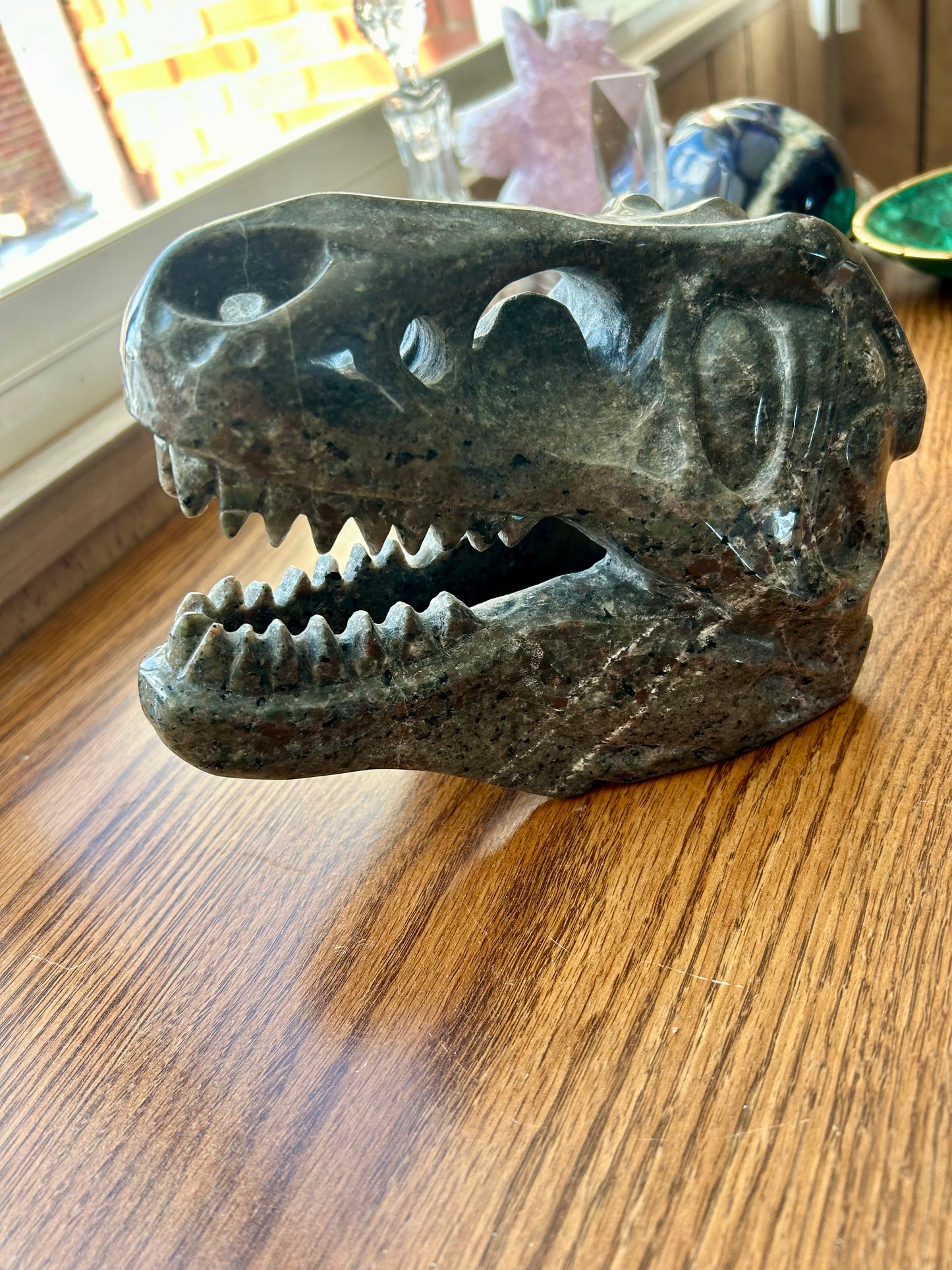 Yooperlite Dinosaur Skull Carving 4+ lb