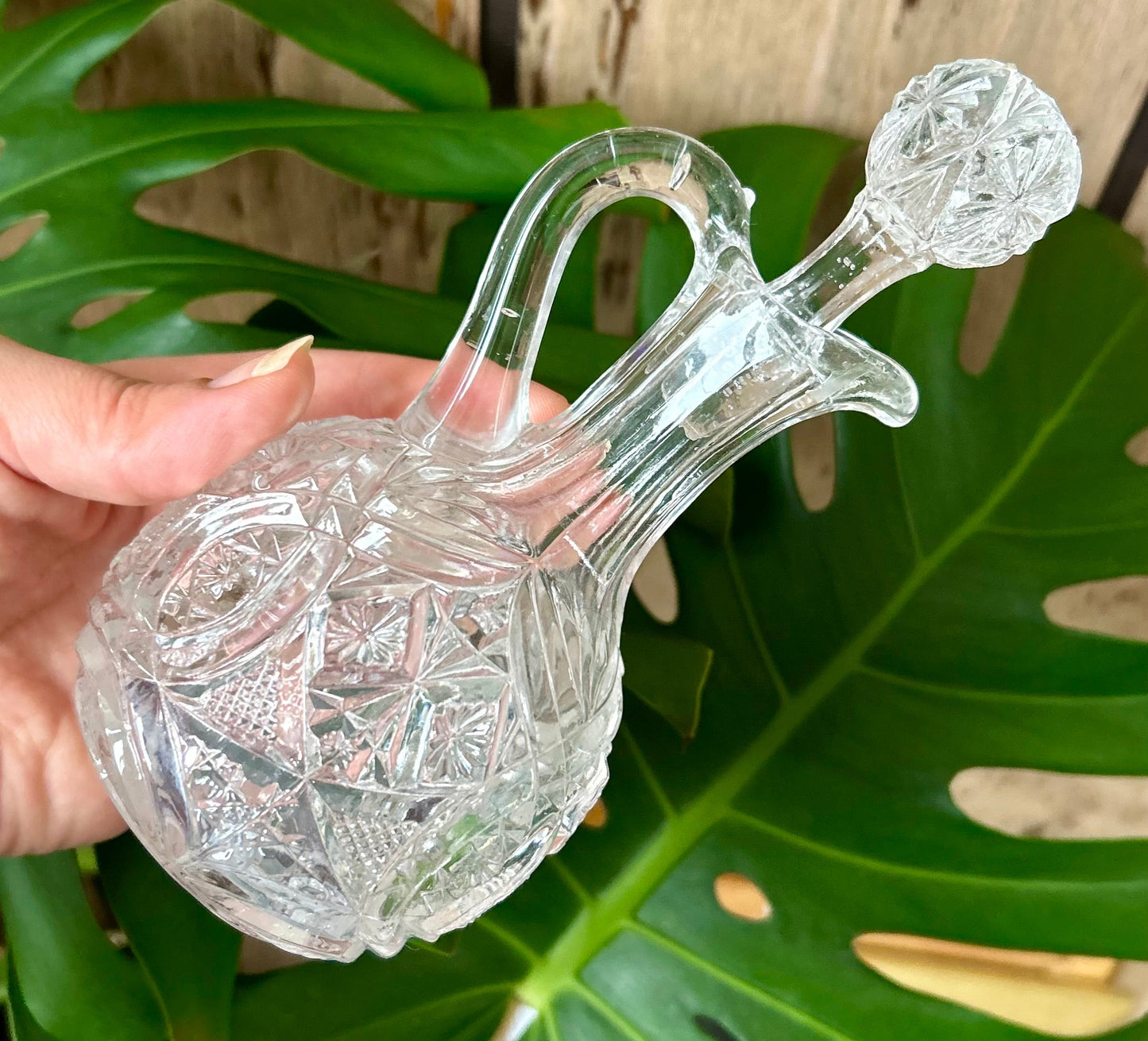 Vintage Cut Glass Cruet