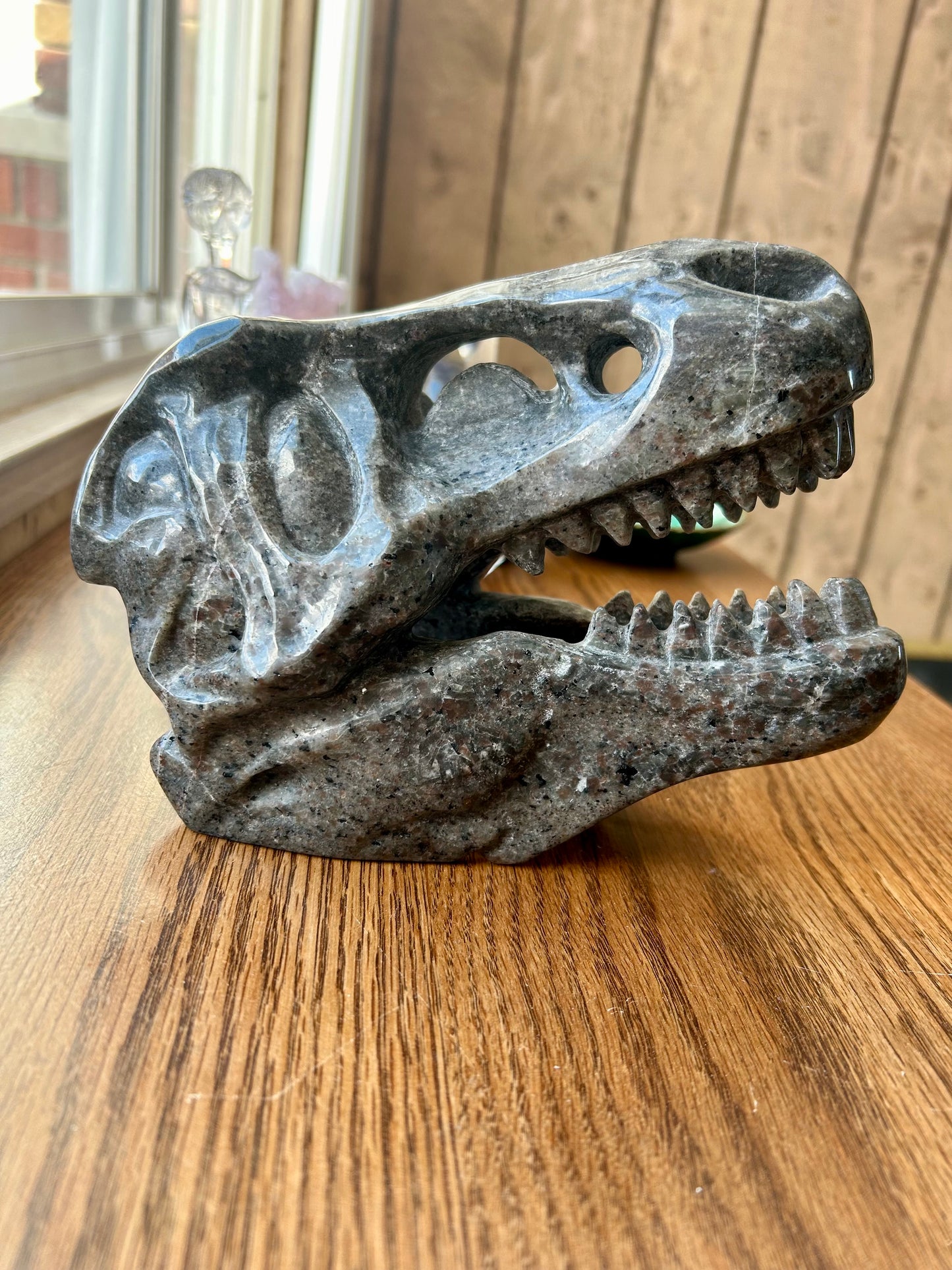 Yooperlite Dinosaur Skull Carving 4+ lb