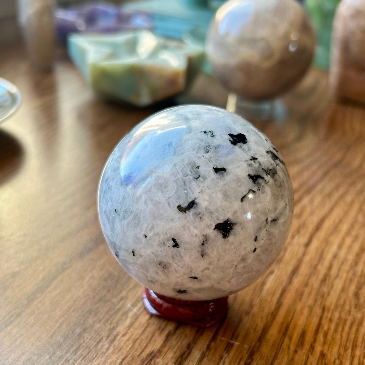 Rainbow Moonstone Sphere