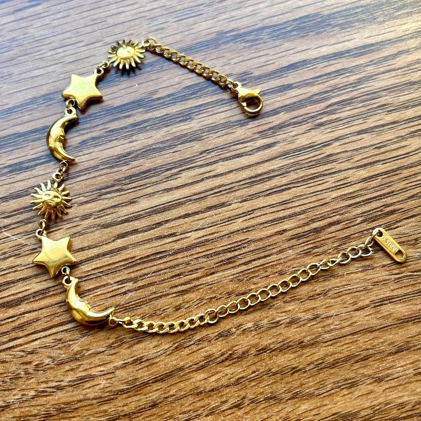 Celestial Gold Charm Bracelet