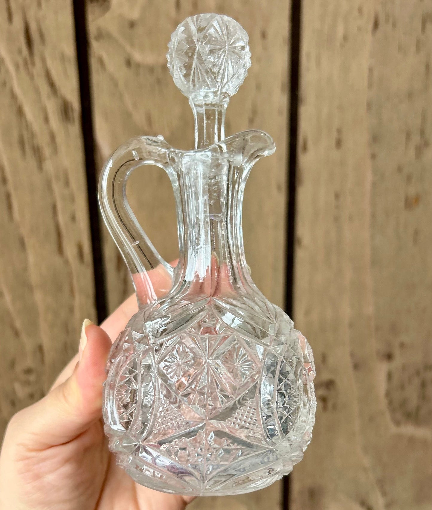 Vintage Cut Glass Cruet