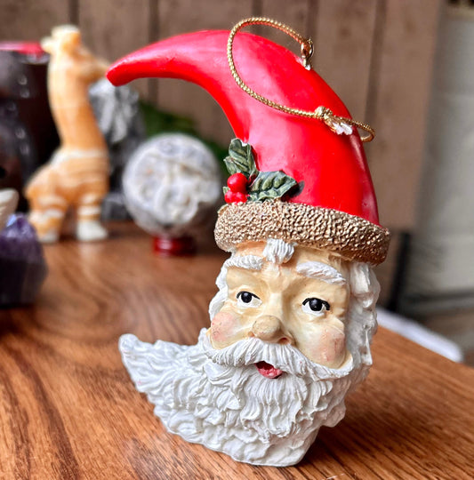 Vintage Santa Head Ornament