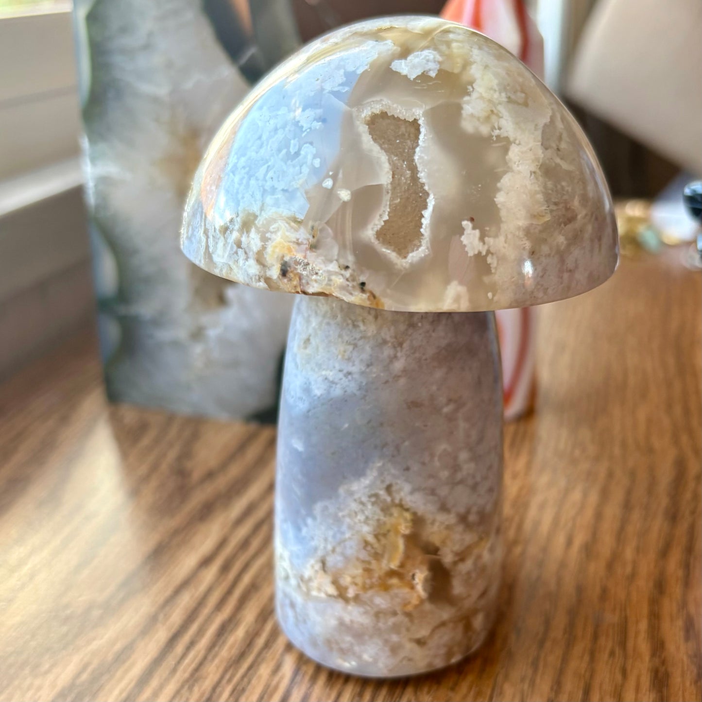 Flower Agate Mushroom