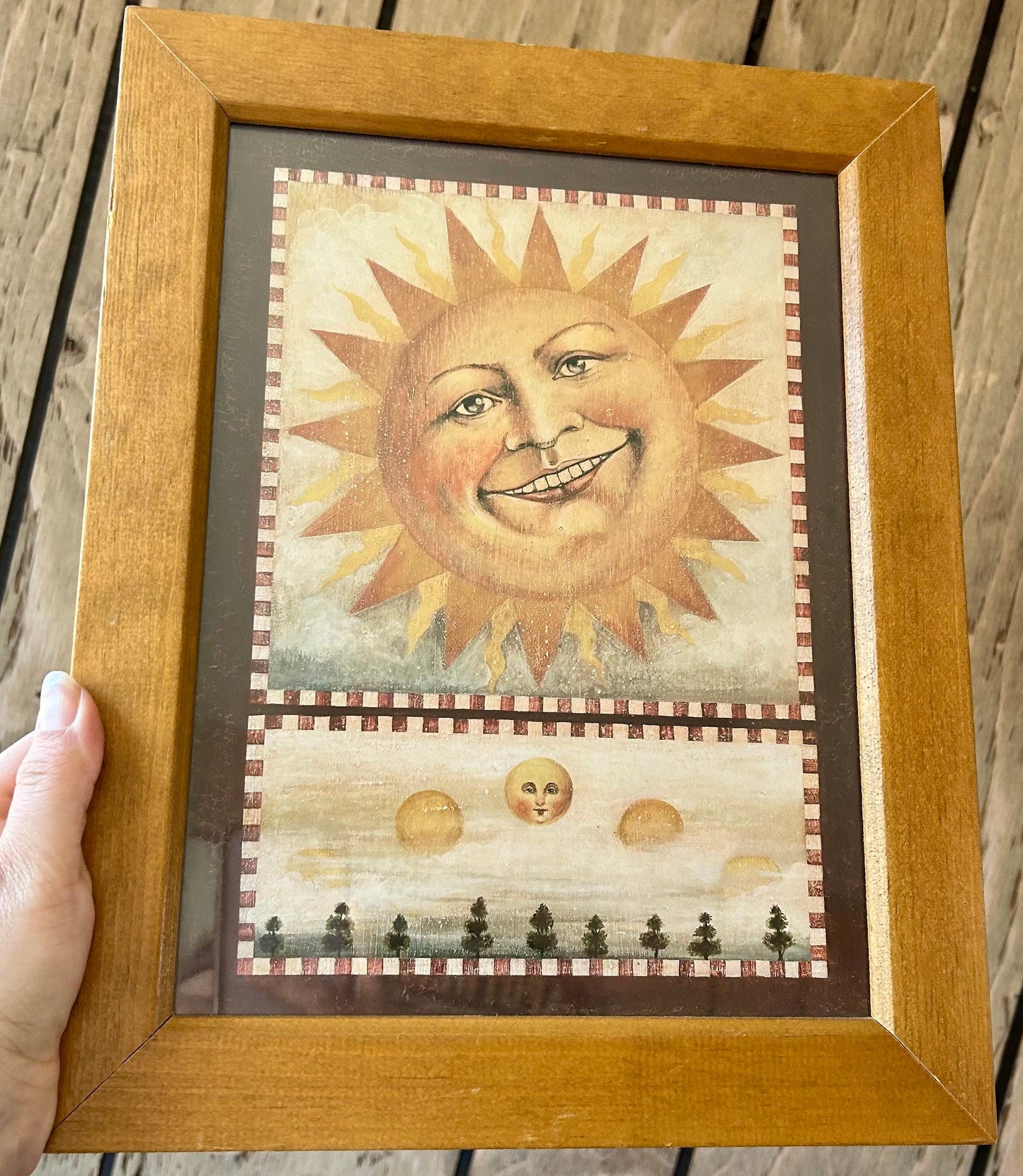 Rare Vintage David Carter Brown Framed Celestial Prints (Pair)