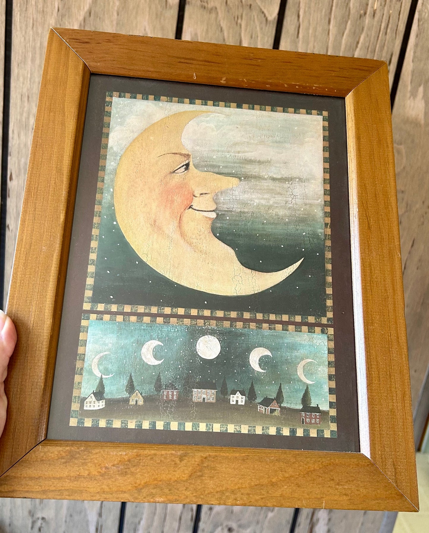 Rare Vintage David Carter Brown Framed Celestial Prints (Pair)