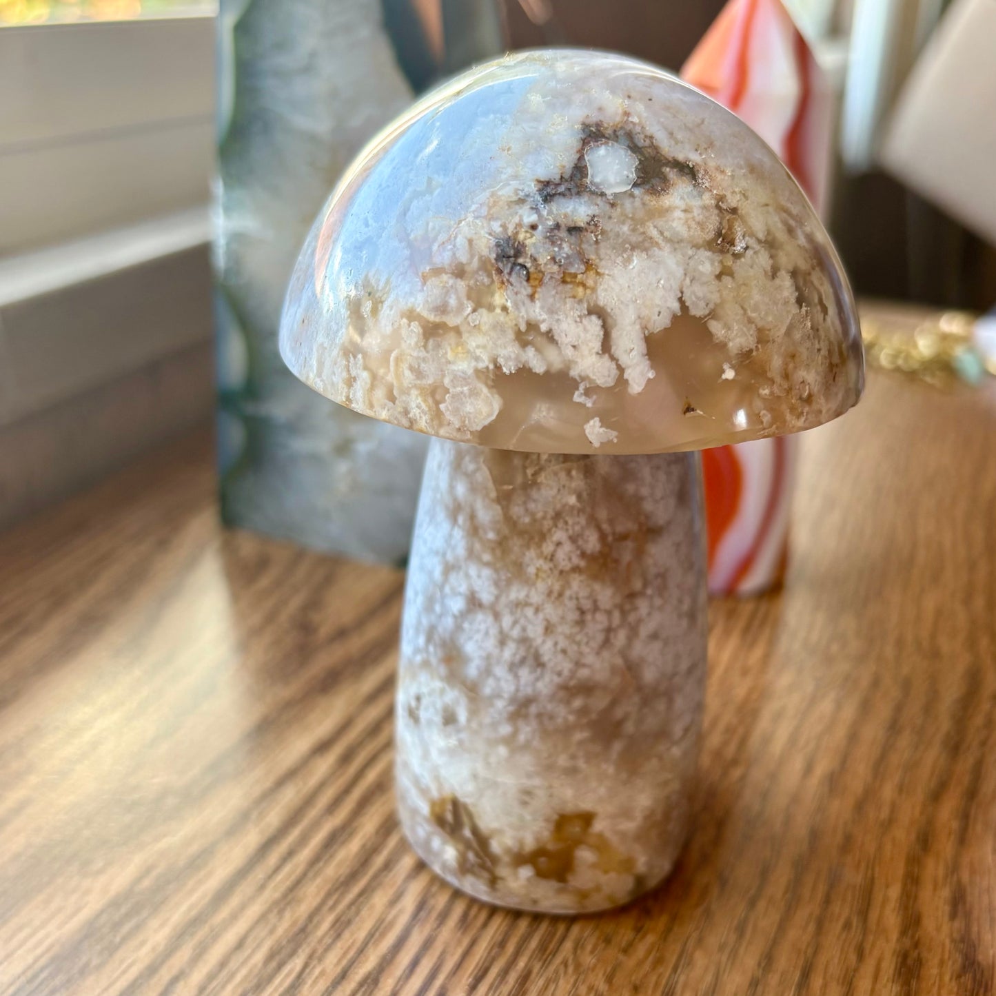 Flower Agate Mushroom