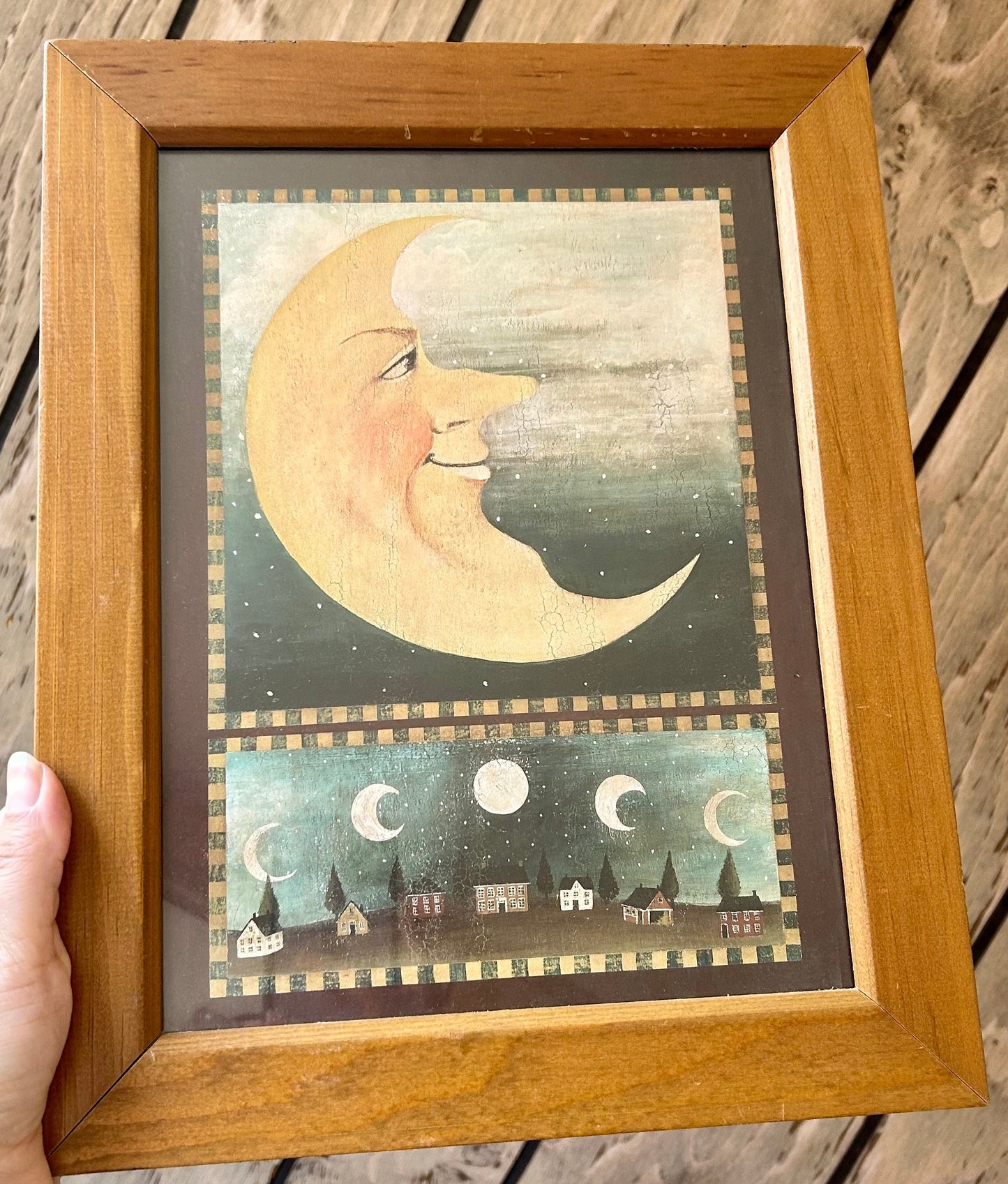 Rare Vintage David Carter Brown Framed Celestial Prints (Pair)