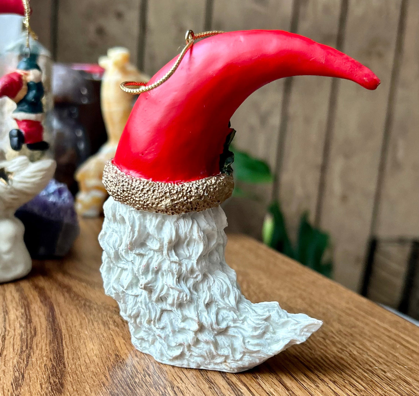Vintage Santa Head Ornament