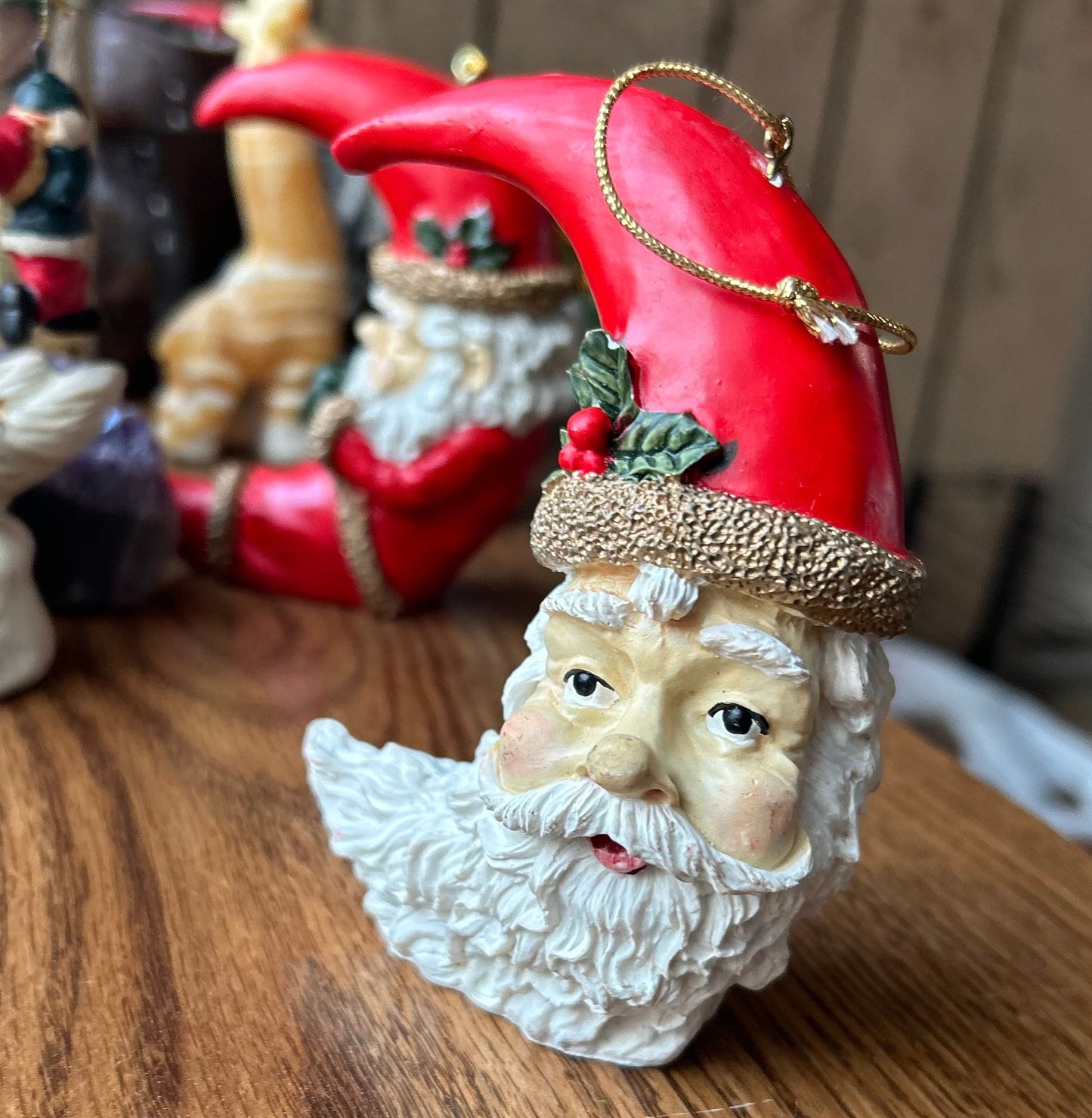 Vintage Santa Head Ornament