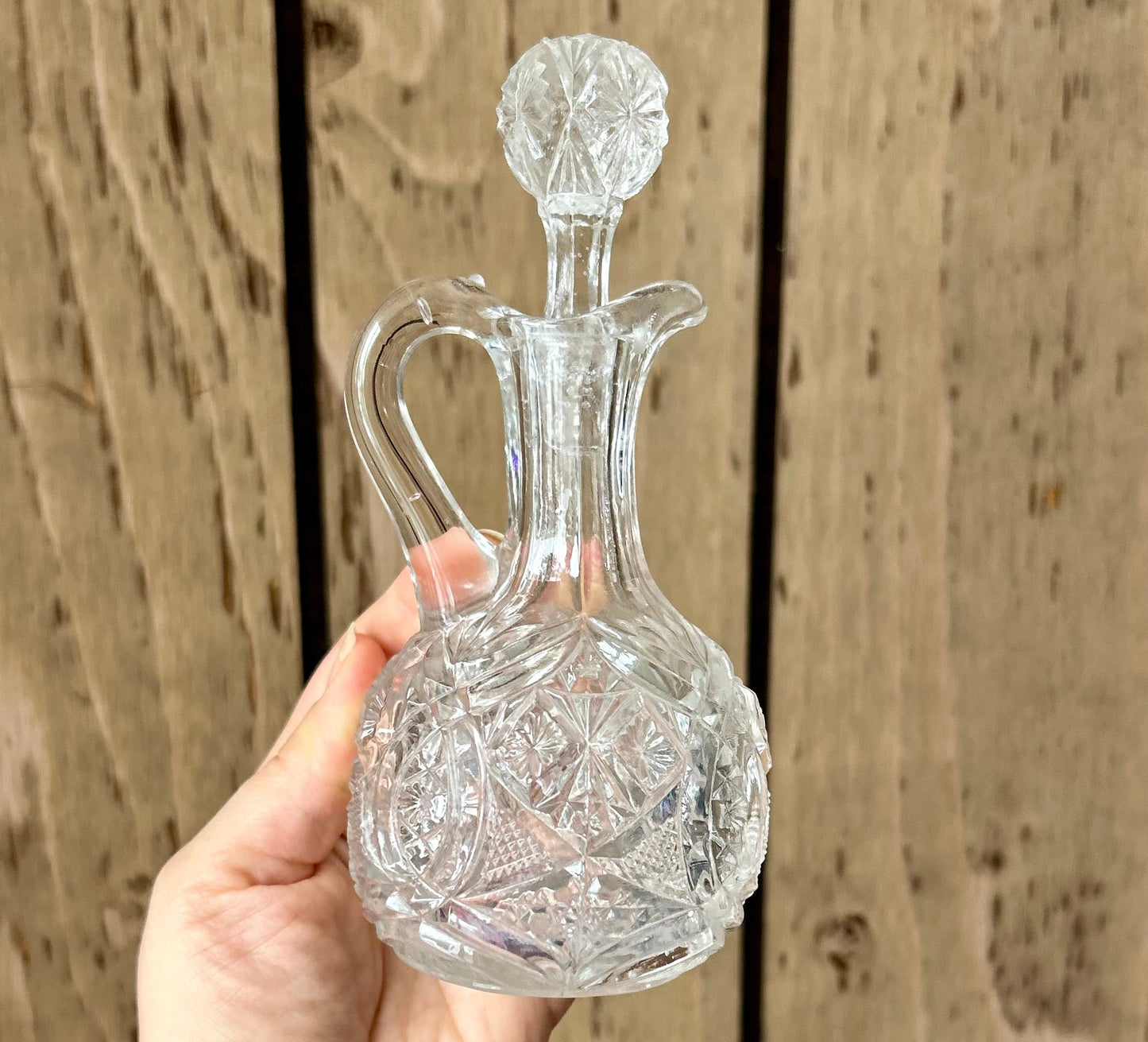 Vintage Cut Glass Cruet