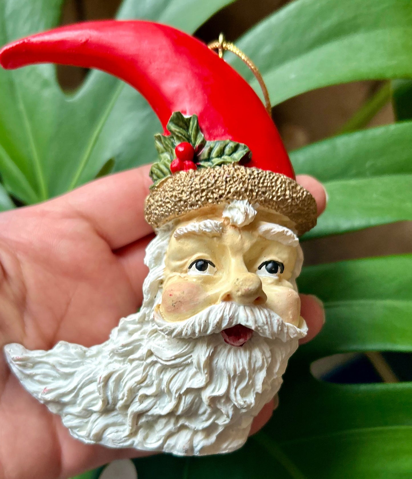 Vintage Santa Head Ornament