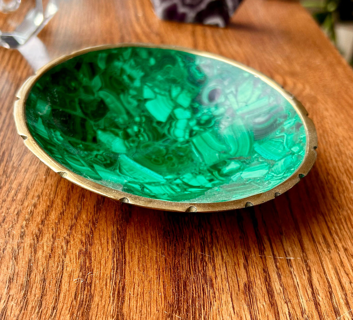 Handmade Malachite Bowl