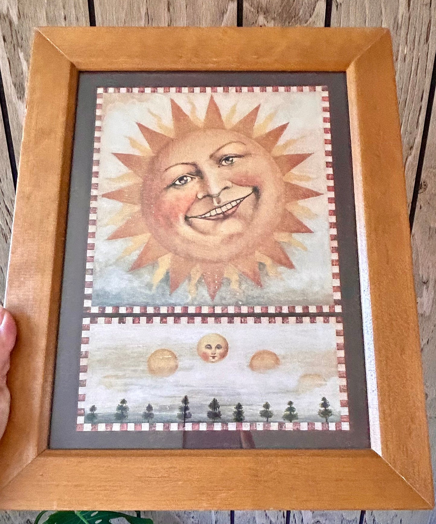 Rare Vintage David Carter Brown Framed Celestial Prints (Pair)