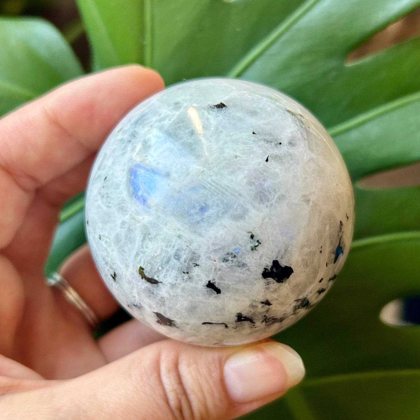 Rainbow Moonstone Sphere