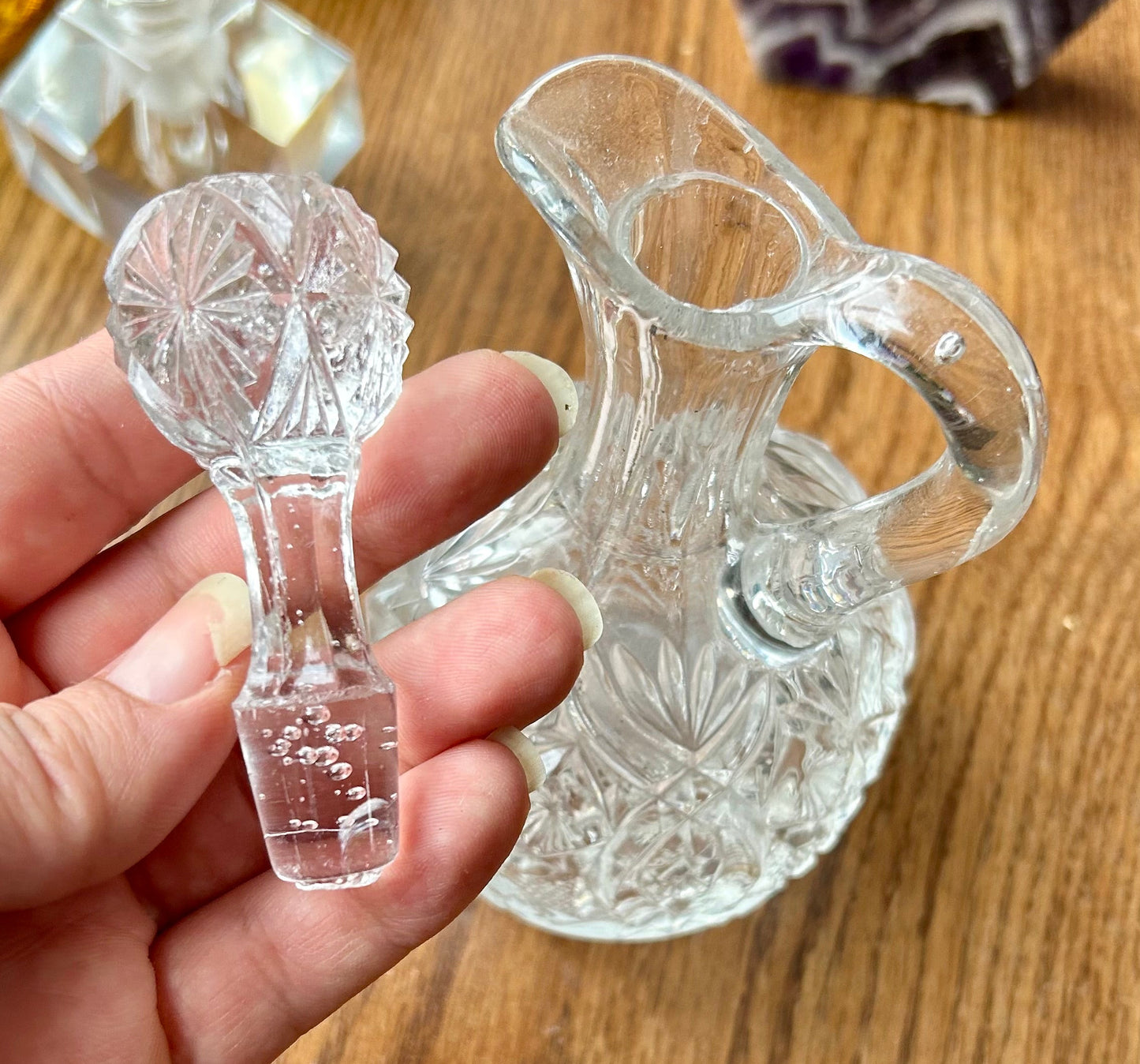 Vintage Cut Glass Cruet