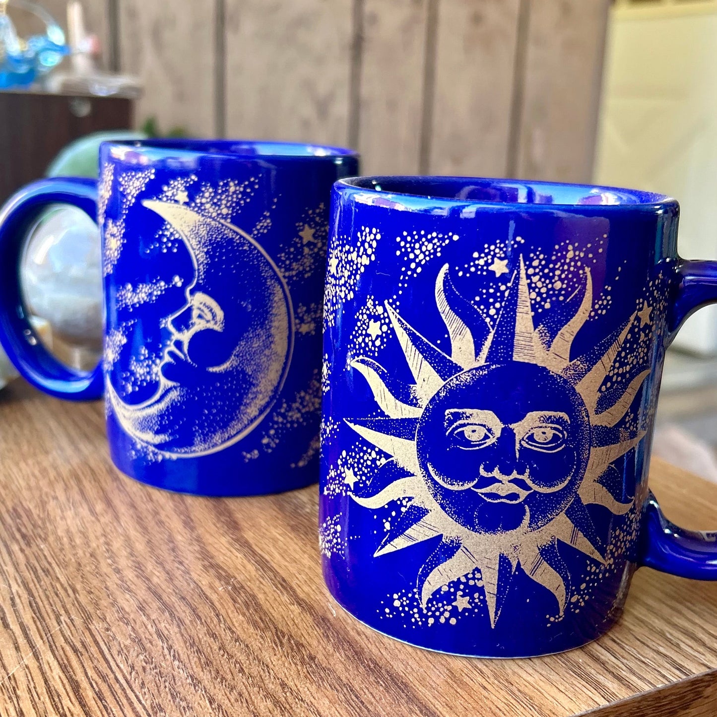 Vintage Celestial Mug Set of 2