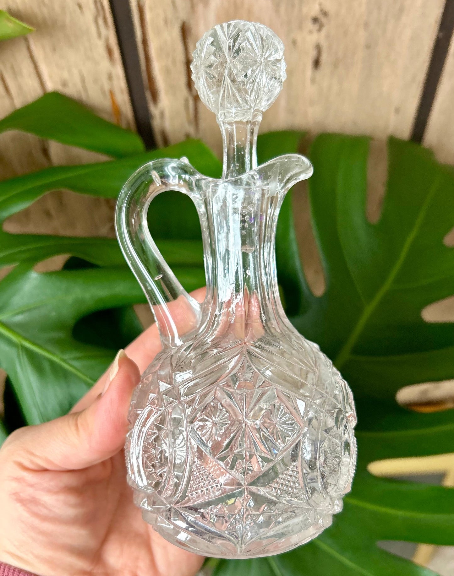 Vintage Cut Glass Cruet